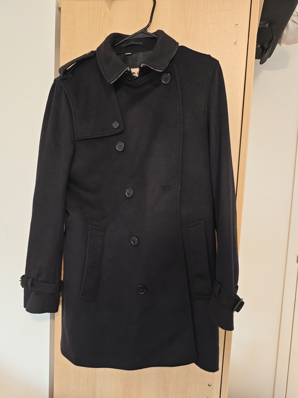 Burberry Wool Cashmere Trench Coat – Black